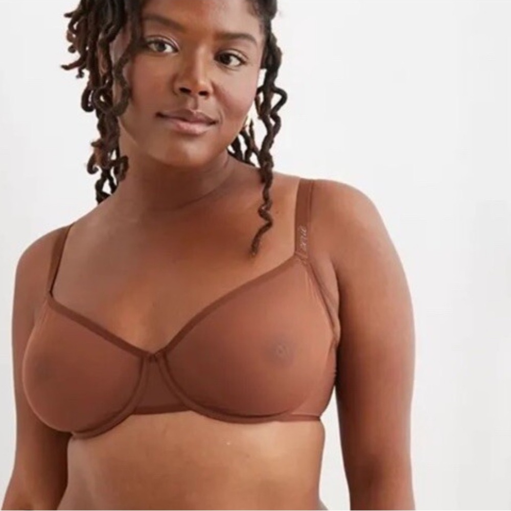 NWT Aerie smoothez full coverage brown bra